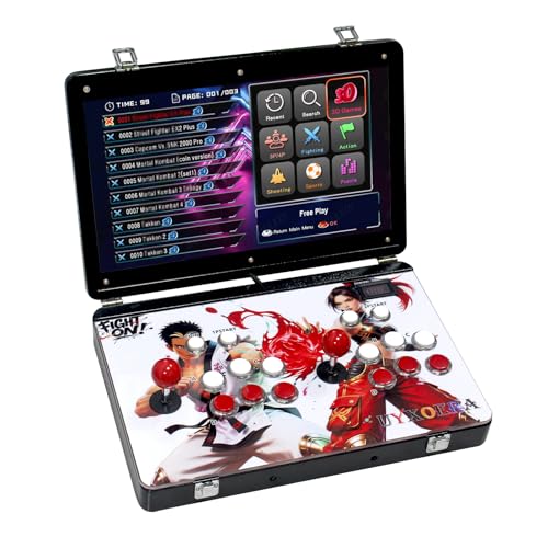 Tragbare 30000 in 1 Metallbox 3D Arcade Spielkonsole Faltbares Notebook 19 Zoll Bildschirm Retro Elektronische Spielkonsole mit Such-/Ausblend-/Pause-Funktionen Tragbare 30000 in 1 Metallbox 3D Arcade Spielkonsole Faltbares Notebook 19 Zoll Bildschirm Retro Elektronische Spielkonsole mit Such-/Ausblend-/Pause-Funktionen von UYXOERA