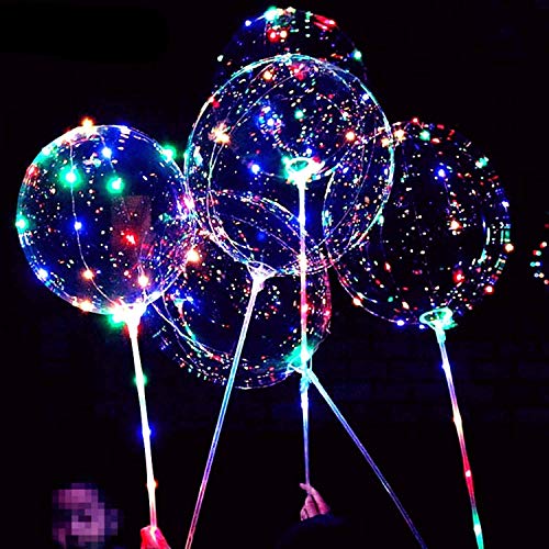 BoBo Luftballons mit LED-Licht, 3 Leuchtstufen, blinkende LED-Lichterkette, 50,8 cm, Luftpumpe, für Weihnachten, Geburtstag, Party, Dekoration, 6 Packungen BoBo Luftballons mit LED-Licht, 3 Leuchtstufen, blinkende LED-Lichterkette, 50,8 cm, Luftpumpe, für Weihnachten, Geburtstag, Party, Dekoration, 6 Packungen von UZER