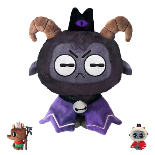 UZKWYKYC Cult of The Lamb Plush, Nettes Plüschspielzeug, Weich Gefüllte Tierkissen, Cartoon -Lammpuppe, Spielwaren Plüschpuppe, Geschenke für Jungen und Mädchen, Heimdekoration von UZKWYKYC