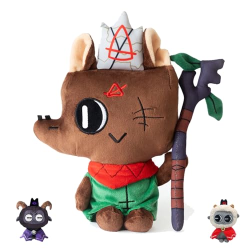 UZKWYKYC Cult of The Lamb Plush, Nettes Plüschspielzeug, Weich Gefüllte Tierkissen, Cartoon -Lammpuppe, Spielwaren Plüschpuppe, Geschenke für Jungen und Mädchen, Heimdekoration von UZKWYKYC