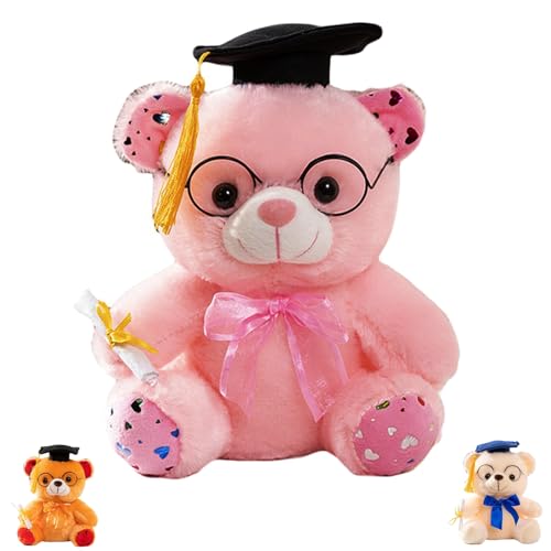 UZKWYKYC Examensbär, Bachelor Geschenk, Geschenk zur Abschlussfeier Bär, Kuscheltier Diplom Teddybär mit Kleidung, mit Diplom und Doktorhut, Geschenke zum Bachelor Abschluss 22 cm UZKWYKYC Examensbär, Bachelor Geschenk, Geschenk zur Abschlussfeier Bär, Kuscheltier Diplom Teddybär mit Kleidung, mit Diplom und Doktorhut, Geschenke zum Bachelor Abschluss 22 cm von UZKWYKYC