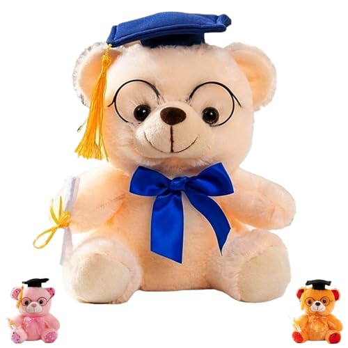 UZKWYKYC Examensbär, Bachelor Geschenk, Geschenk zur Abschlussfeier Bär, Kuscheltier Diplom Teddybär mit Kleidung, mit Diplom und Doktorhut, Geschenke zum Bachelor Abschluss 22 cm UZKWYKYC Examensbär, Bachelor Geschenk, Geschenk zur Abschlussfeier Bär, Kuscheltier Diplom Teddybär mit Kleidung, mit Diplom und Doktorhut, Geschenke zum Bachelor Abschluss 22 cm von UZKWYKYC