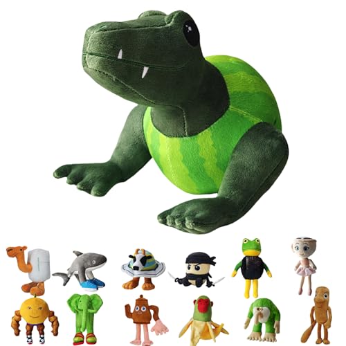 UZKWYKYC Italian Brainrot Plüschtier, Tung Tung Tung Tung Sahar Plush, Tralalero Tralala PlüSchfigur, Lustiges Soft Stuffed Animal, Geburtstagsgeschenk für Kinder Erwachsener (25CM) von UZKWYKYC