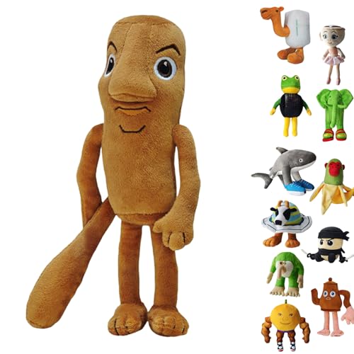 UZKWYKYC Italian Brainrot Plüschtier, Tung Tung Tung Tung Sahar Plush, Tralalero Tralala PlüSchfigur, Lustiges Soft Stuffed Animal, Geburtstagsgeschenk für Kinder Erwachsener (25CM) von UZKWYKYC