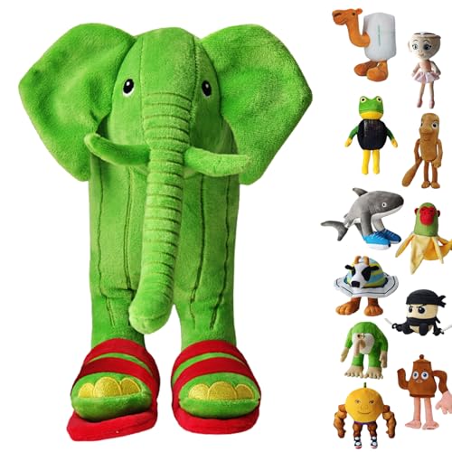 UZKWYKYC Italian Brainrot Plüschtier, Tung Tung Tung Tung Sahar Plush, Tralalero Tralala PlüSchfigur, Lustiges Soft Stuffed Animal, Geburtstagsgeschenk für Kinder Erwachsener (25CM) von UZKWYKYC