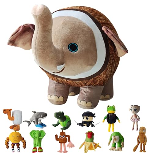 UZKWYKYC Italian Brainrot Plüschtier, Tung Tung Tung Tung Sahar Plush, Tralalero Tralala PlüSchfigur, Lustiges Soft Stuffed Animal, Geburtstagsgeschenk für Kinder Erwachsener (25CM) von UZKWYKYC