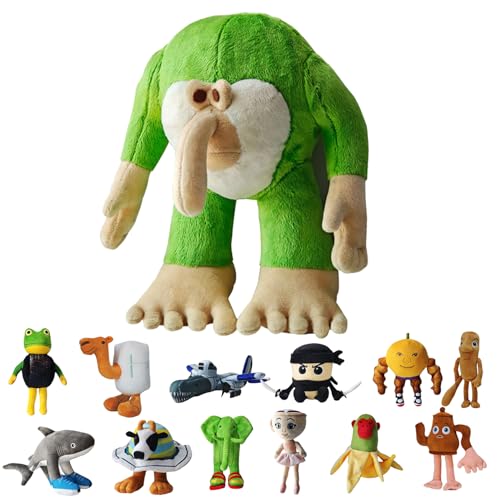 UZKWYKYC Italian Brainrot Plüschtier, Tung Tung Tung Tung Sahar Plush, Tralalero Tralala PlüSchfigur, Lustiges Soft Stuffed Animal, Geburtstagsgeschenk für Kinder Erwachsener (25CM) von UZKWYKYC