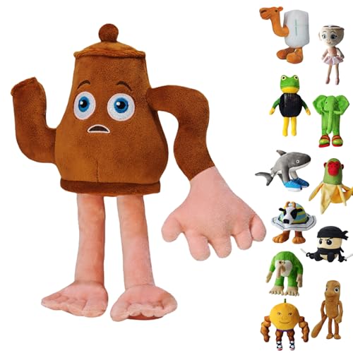 UZKWYKYC Italian Brainrot Plüschtier, Tung Tung Tung Tung Sahar Plush, Tralalero Tralala PlüSchfigur, Lustiges Soft Stuffed Animal, Geburtstagsgeschenk für Kinder Erwachsener (25CM) von UZKWYKYC