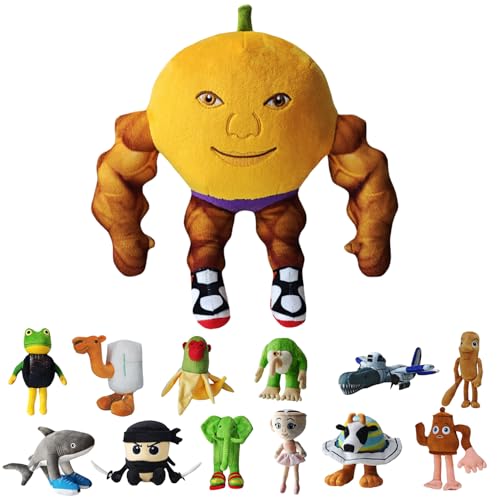 UZKWYKYC Italian Brainrot Plüschtier, Tung Tung Tung Tung Sahar Plush, Tralalero Tralala PlüSchfigur, Lustiges Soft Stuffed Animal, Geburtstagsgeschenk für Kinder Erwachsener (25CM) von UZKWYKYC