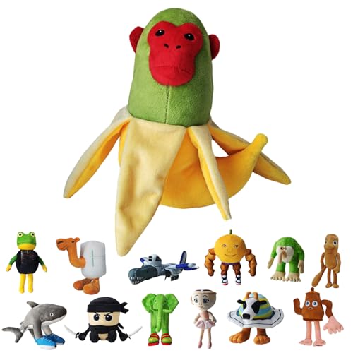 UZKWYKYC Italian Brainrot Plüschtier, Tung Tung Tung Tung Sahar Plush, Tralalero Tralala PlüSchfigur, Lustiges Soft Stuffed Animal, Geburtstagsgeschenk für Kinder Erwachsener (25CM) von UZKWYKYC