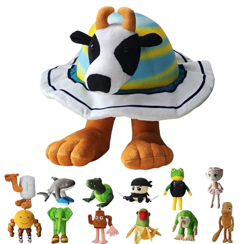 UZKWYKYC Italian Brainrot Plüschtier, Tung Tung Tung Tung Sahar Plush, Tralalero Tralala PlüSchfigur, Lustiges Soft Stuffed Animal, Geburtstagsgeschenk für Kinder Erwachsener (25CM) von UZKWYKYC