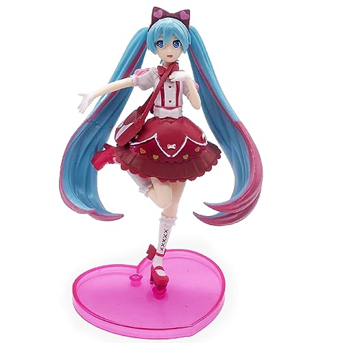 UZSXHJ Miku Charakter Modell,Anime Figur,Anime Figur Statue, Hatsune Miku 15cm Figurenkollektion Statue,PVC Actionfigur Statue,Ornamente Dekoration Kinder Puppengeschenk von UZSXHJ