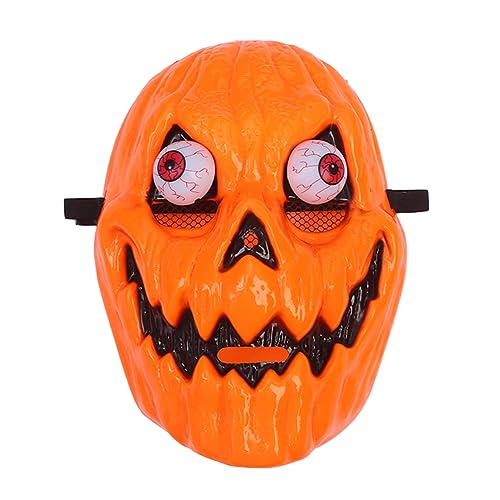 UZSXHJ Terror Maske Kürbis,Halloween Gruselig Latex Masken,Terror Party Maske,Gruseliger Horror Masken für Halloween Karneval Kostüm Party,Halloween Kostüm Prop,17 * 26CM von UZSXHJ