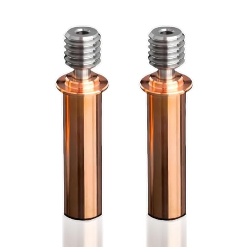 Uadme Bimetall Heatbreak, 2 Stück Professioneller Düsenhals, Bimetall-Wärmepause, Düse Throat M6, 3D-Drucker-Zubehör für CR 6 SE, 1,75 mm Heißes Ende, Kein Auslaufen Mehr Uadme Bimetall Heatbreak, 2 Stück Professioneller Düsenhals, Bimetall-Wärmepause, Düse Throat M6, 3D-Drucker-Zubehör für CR 6 SE, 1,75 mm Heißes Ende, Kein Auslaufen Mehr von Uadme