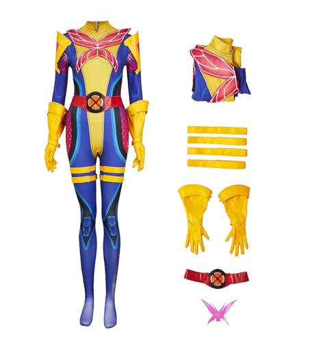 Ubaywey Anime Cosplay Kostüm Frauen Jumpsuit Handschuhe Gürtel Voll Set Outfits Halloween Anzug von Ubaywey