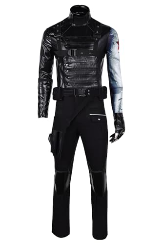 Ubaywey Herren Winter Soldat Kostüm Cosplay Kostüm Jacke Mantel Hosen Bügel Handschuhe Gürtel Outfits Halloween Anzug Ubaywey Herren Winter Soldat Kostüm Cosplay Kostüm Jacke Mantel Hosen Bügel Handschuhe Gürtel Outfits Halloween Anzug von Ubaywey