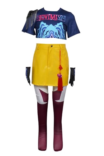 Ubaywey Hunter Kostüm Rumi Kostüm Outfits Anime Zoey Mira Halloween Karneval Set (Blau, M) von Ubaywey