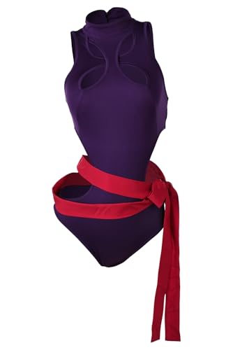 Ubaywey Psylocke Cosplay Badeanzug Comic Kostüm Halloween Karneval Cosplay Outfits für Erwachsene Damen von Ubaywey
