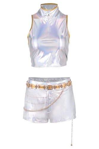 Ubaywey Rumi Kostüm Weißes Hemd Hosen Gürtel Outfits Uniform Halloween Anzug Ubaywey Rumi Kostüm Weißes Hemd Hosen Gürtel Outfits Uniform Halloween Anzug von Ubaywey