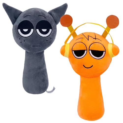 Ubephant Sprun-ki Kuscheltier, 2er Set Cute Plushies, 20cm S-prunki Plush Orange, S-prunki Kuscheltier, Sprun-ki Cartoon Plüschtier, für Fans und Sammler ab 15 Jahre Ubephant Sprun-ki Kuscheltier, 2er Set Cute Plushies, 20cm S-prunki Plush Orange, S-prunki Kuscheltier, Sprun-ki Cartoon Plüschtier, für Fans und Sammler ab 15 Jahre von Ubephant