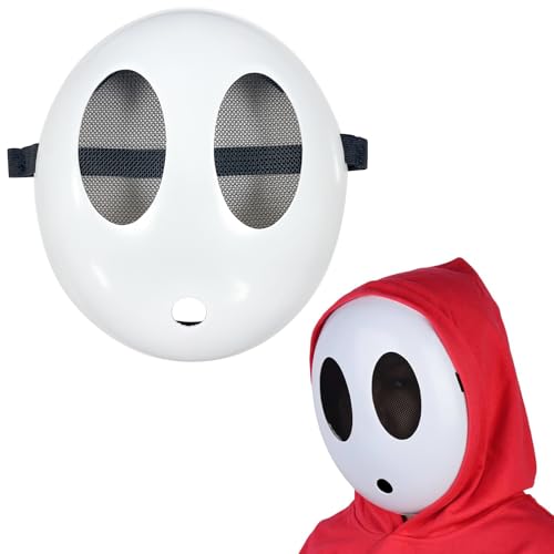 Ubephant Maske Herren Weiße Masken Damen Kostüm Face Kostüm für Herren Cosplay Party für Maske Halloween Karneval Geburtstag Schule Party von Ubephant