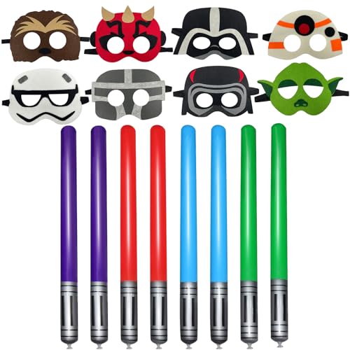 Ubephant Anime Party Mitgebsel, Anime Geburtstagkinder Deko, 16Pcs Masken Anime Ballons Lichtschwert Anime Party Geburtstagsdeko Luftballons Maske Party Geschenke Geburtstag Deko Ubephant Anime Party Mitgebsel, Anime Geburtstagkinder Deko, 16Pcs Masken Anime Ballons Lichtschwert Anime Party Geburtstagsdeko Luftballons Maske Party Geschenke Geburtstag Deko von Ubephant