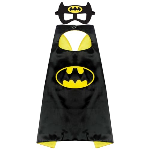 Ubephant Superhelden Umhang Masken, Kostüm Maske Cape Cosplay Kostüme Einstellbar Kinderkostüm Geburtstag Halloween Christmas Party Favors Kostüme Kinder ab 3-8 Jahren von Ubephant