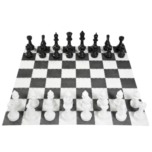 Garten-Schachspiel XXL, Staunton-Design, 30-94 cm Königshöhe, Super Details, Für Innen und Außen XL Indoor und Outdoor (41 cm König) von Uber Games