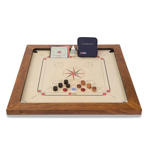 Ubergames Wettkampf Carrom Set- professionelles Brettspiel, 16kg schwer, aus ECO-hartholz (Nur Brett) von Uber Games