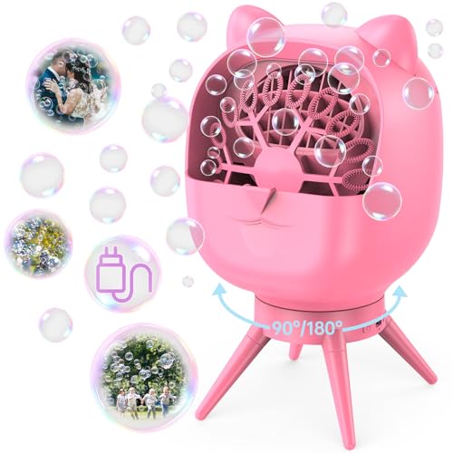 UckPure Wiederaufladbare Seifenblasenmaschine für Kinder, 500 ml Drehbarer Seifenblasengebläse mit 2 Geschwindigkeitsmodi, 30000+ Blasen pro Minute, Automatische Bubble Maker Maschine für Partys, UckPure Wiederaufladbare Seifenblasenmaschine für Kinder, 500 ml Drehbarer Seifenblasengebläse mit 2 Geschwindigkeitsmodi, 30000+ Blasen pro Minute, Automatische Bubble Maker Maschine für Partys, von UckPure