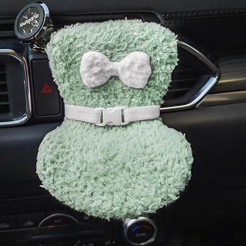 10-17 cm Puppen-Autositz mit weichem pelzigem Kissen, Aromatherapie-Entlüftungsclip und Sicherheitsgurt, Monster-Puppenzubehör für Miniaturfiguren von Uclac