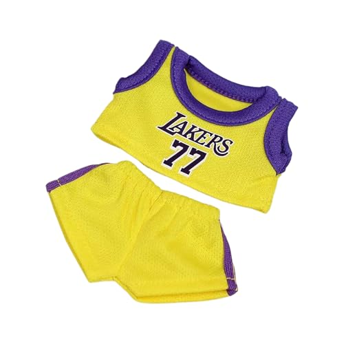 Basketball Kleidung für Puppen Zubehör, Stilvolles Kawaii Outfit Set Geeignet für 15cm/17cm Puppen, Puppenkleidungsset Ersatz von Uclac