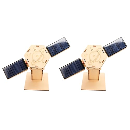 Kreative künstliche Satelliten-Weltraummodelle, Solar-Satelliten-Modell, DIY-Solar-Modellbausatz, Puzzle für Heimdekoration, Weltraumliebhaber, 2 Stück von Uclac