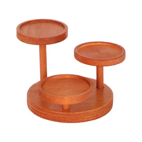 Mini 1/12 Maßstab Dreischichtiger Lebensmittelständer, Puppenhaus Küche Lagerregal für Puppenhaus Dekoration Spaß Spielzeug Mini 1/12 Maßstab Dreischichtiger Lebensmittelständer, Puppenhaus Küche Lagerregal für Puppenhaus Dekoration Spaß Spielzeug von Uclac