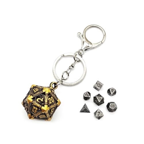 Mini-Skelett-Würfel, 6 mm, Metall, fliegender Drache, polyedrischer Würfel, Schlüsselanhänger für Anhänger Mini-Skelett-Würfel, 6 mm, Metall, fliegender Drache, polyedrischer Würfel, Schlüsselanhänger für Anhänger von Uclac