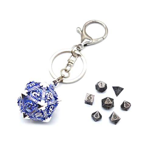 Mini-Skelett-Würfel, 6 mm, Metall, fliegender Drache, polyedrischer Würfel, Schlüsselanhänger für Anhänger Mini-Skelett-Würfel, 6 mm, Metall, fliegender Drache, polyedrischer Würfel, Schlüsselanhänger für Anhänger von Uclac