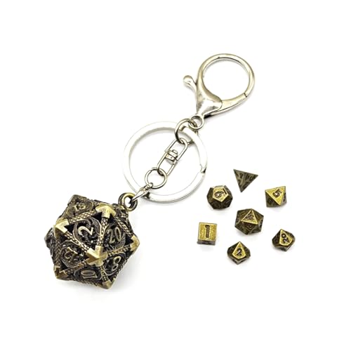 Mini-Skelett-Würfel, 6 mm, Metall, fliegender Drache, polyedrischer Würfel, Schlüsselanhänger für Anhänger Mini-Skelett-Würfel, 6 mm, Metall, fliegender Drache, polyedrischer Würfel, Schlüsselanhänger für Anhänger von Uclac