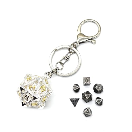 Mini-Skelett-Würfel, 6 mm, Metall, fliegender Drache, polyedrischer Würfel, Schlüsselanhänger für Anhänger Mini-Skelett-Würfel, 6 mm, Metall, fliegender Drache, polyedrischer Würfel, Schlüsselanhänger für Anhänger von Uclac