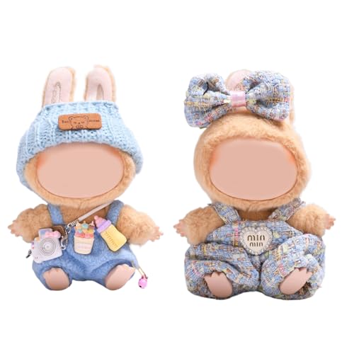 Puppenkleidung und Zubehör-Set für 17 cm große Puppen, Puppen-Outfits mit Kameratasche, Schleife, Haarspange für Mädchen, Kinder, Geburtstag, Urlaub, Geschenk (keine Puppe) von Uclac