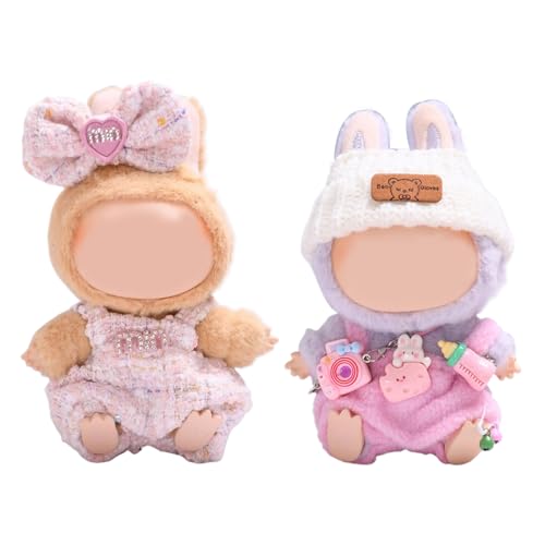Puppenkleidung und Zubehör-Set für 17 cm große Puppen, Puppen-Outfits mit Kameratasche, Schleife, Haarspange für Mädchen, Kinder, Geburtstag, Urlaub, Geschenk (keine Puppe) von Uclac