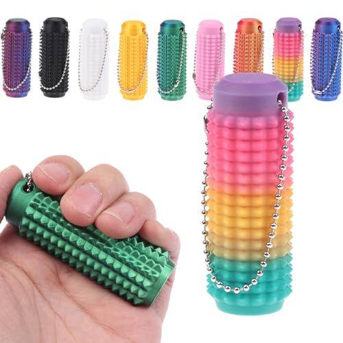 Spiky Grippie Stim Schlüsselanhänger, Angstlinderung, Fidget-Schlüsselanhänger, stacheliger Grippie-Roller, tragbarer Mini-Roller, Massage-Schlüsselanhänger, stacheliger harter Anhänger, Neuheit Spiky Grippie Stim Schlüsselanhänger, Angstlinderung, Fidget-Schlüsselanhänger, stacheliger Grippie-Roller, tragbarer Mini-Roller, Massage-Schlüsselanhänger, stacheliger harter Anhänger, Neuheit von Uclac