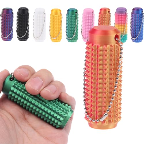 Spiky Grippie Stim Schlüsselanhänger, Angstlinderung, Fidget-Schlüsselanhänger, stacheliger Grippie-Roller, tragbarer Mini-Roller, Massage-Schlüsselanhänger, stacheliger harter Anhänger, Neuheit Spiky Grippie Stim Schlüsselanhänger, Angstlinderung, Fidget-Schlüsselanhänger, stacheliger Grippie-Roller, tragbarer Mini-Roller, Massage-Schlüsselanhänger, stacheliger harter Anhänger, Neuheit von Uclac