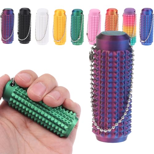 Spiky Grippie Stim Schlüsselanhänger, Angstlinderung, Fidget-Schlüsselanhänger, stacheliger Grippie-Roller, tragbarer Mini-Roller, Massage-Schlüsselanhänger, stacheliger harter Anhänger, Neuheit Spiky Grippie Stim Schlüsselanhänger, Angstlinderung, Fidget-Schlüsselanhänger, stacheliger Grippie-Roller, tragbarer Mini-Roller, Massage-Schlüsselanhänger, stacheliger harter Anhänger, Neuheit von Uclac