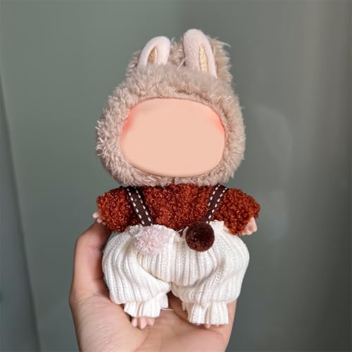Uclac 17 cm Puppen-Freizeitanzug-Outfit, weicher Plüsch-Vinyl-Stoff mit niedlichen dekorativen Accessoires, stilvolles Kleidungsset für Sammelfiguren (keine Puppe) von Uclac