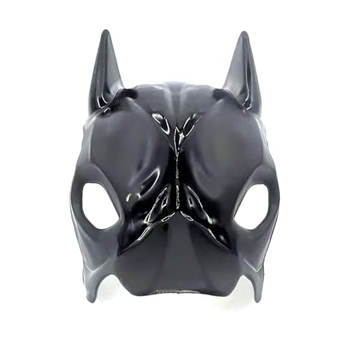 Uclac Fledermaus Hund Avenger Maske, Schwarz Matte Fledermaus Maske, Superhelden Haustier Spielzeug, Hund BatMan Masken, Gruseliges Make-up Party Spielzeug für Hunde von Uclac