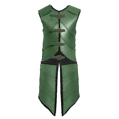 Ucosbros Mittelalterliche Rüstung Wikinger Rüstung Ritter Kleid Rüstung PU Leder Kostüm für LARP Party Grün M Ucosbros Mittelalterliche Rüstung Wikinger Rüstung Ritter Kleid Rüstung PU Leder Kostüm für LARP Party Grün M von Ucosbros