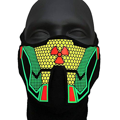 Ucult LED Maske Radioaktiv Hardstyle Rave accessoires Party Leuchtende DJ Maske Leuchtartikel Ucult LED Maske Radioaktiv Hardstyle Rave accessoires Party Leuchtende DJ Maske Leuchtartikel von Ucult