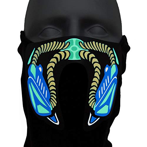 Ucult Leuchtende Atomic-Survivor LED Maske Mund Nasenmaske für Festivals Raves EDM Konzerte von Ucult