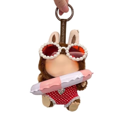 17cm Puppenkleidung Outfit Sommer Zubehör Set Schwimmen 3-teiliges Set mit eleganten Accessoires zum stilvollen Verkleiden (Badeanzug, Schwimmring, Sonnenbrille oder Hut) (keine Puppe) von Ucuse