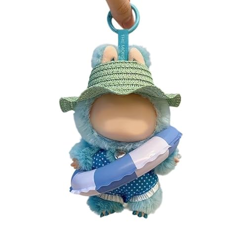 17cm Puppenkleidung Outfit Sommer Zubehör Set Schwimmen 3-teiliges Set mit eleganten Accessoires zum stilvollen Verkleiden (Badeanzug, Schwimmring, Sonnenbrille oder Hut) (keine Puppe) von Ucuse